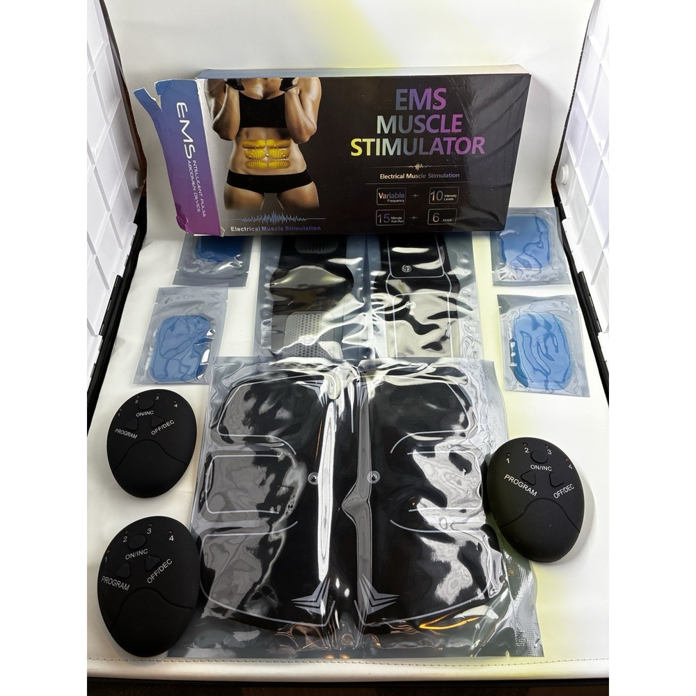 EMS ABS STIMULATOR Variable Frequency 15 min Auto‎ Run, 10 Intensity Level